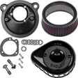 S&S Cycle 2007+ XL Sportster Models Stealth Air Cleaner Kit w/ Gloss Black Mini Teardrop Cover S&S Cycle Air Intake Components  AXOPROS