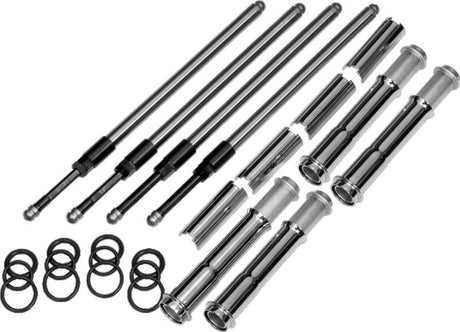 S&S Cycle 2017+ M8 Models Quickee Adjustable Pushrods w/ Cover Keepers S&S Cycle Push Rods  AXOPROS