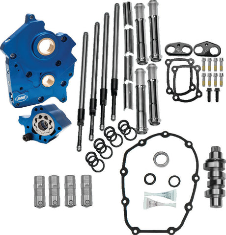 S&S Cycle 2017+ Water Cooled M8 Models Chain Drive 475C Cam Chest Kit w/ Chrome Pushrod Tubes S&S Cycle Cam Gears  AXOPROS