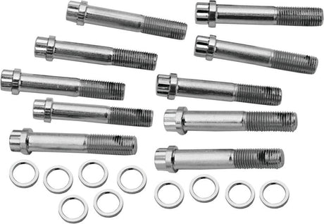 S&S Cycle 7/16-20 X 2-3/8in x 1in TD Head Bolt Kit - 10 Pack S&S Cycle Bolts  AXOPROS