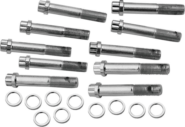 S&S Cycle 7/16-20 X 2-3/8in x 1in TD Head Bolt Kit - 10 Pack S&S Cycle Bolts  AXOPROS