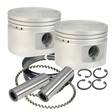 S&S Cycle 84-99 BT w/ Stock Heads Standard 80in Cast Flat-Topped Replacement Piston Kit S&S Cycle Piston Sets - Powersports  AXOPROS