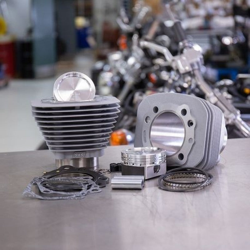 S&S Cycle 86-19 Sportster Models 883 to 1200cc Conversion Kit - Silver S&S Cycle Piston Sets - Powersports  AXOPROS