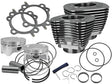S&S Cycle 99-06 BT 4in Bore 4in Stroke Cylinder Kit - Wrinkle Black w/ Highlight S&S Cycle Piston Sets - Powersports  AXOPROS