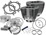 S&S Cycle 99-06 BT 4in Bore 4in Stroke Cylinder Kit - Wrinkle Black w/ Highlight S&S Cycle Piston Sets - Powersports  AXOPROS