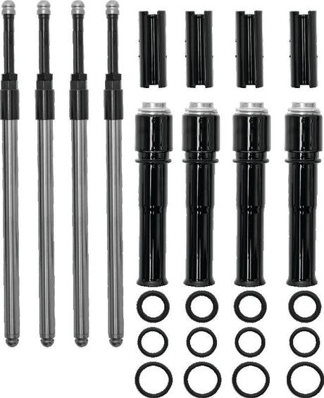 S&S Cycle 99-17 BT Models Quickee Pushrods w/ Gloss Black Covers S&S Cycle Push Rods  AXOPROS