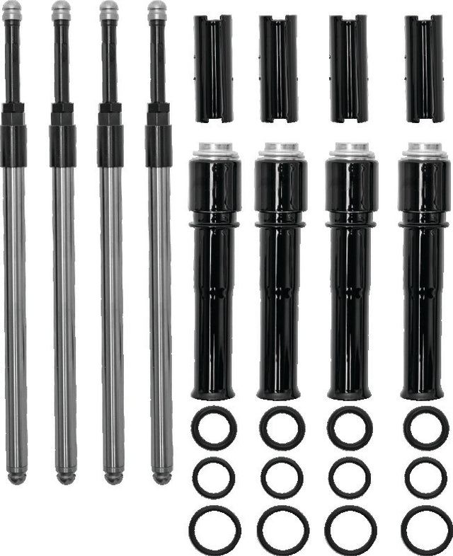S&S Cycle 99-17 BT Models Quickee Pushrods w/ Gloss Black Covers S&S Cycle Push Rods  AXOPROS