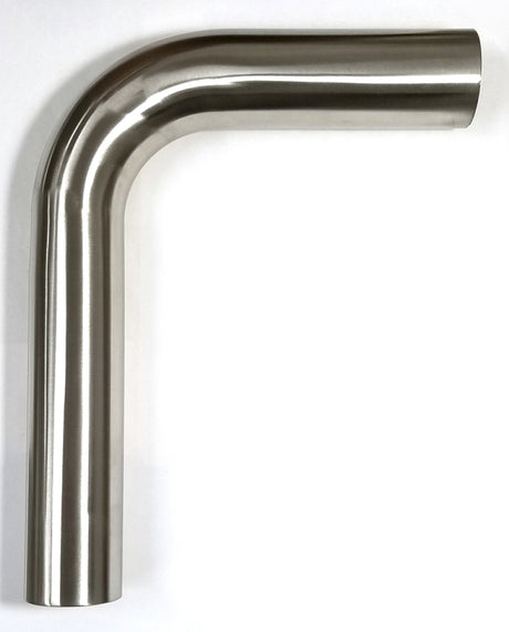 Stainless Bros 2.0in Diameter 1.5D / 3in CLR 90 Degree Bend 5in leg/8in leg Mandrel Bend Stainless Bros Steel Tubing  AXOPROS
