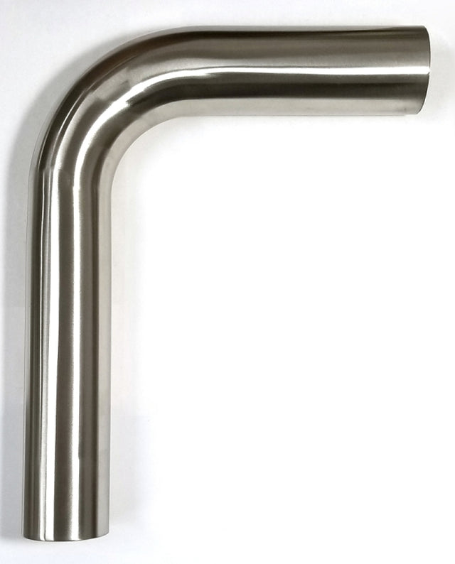 Stainless Bros 2.50in Diameter 1.5D / 3.75in CLR 90 Degree Bend 5in leg/8in leg Mandrel Bend Stainless Bros Steel Tubing  AXOPROS