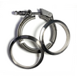 Stainless Bros 3.0in SS304 V-Band Quick Release Clamp Assembly (2 Flanges/1 Clamp) Stainless Bros Flanges  AXOPROS