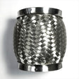 Stainless Bros 3.0in x 6in OAL 304SS Flex Joint w/ Interlock Liner Stainless Bros Exhaust Adapters  AXOPROS