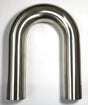 Stainless Bros 3in Diameter 1.5D / 4.5in CLR 180 Degree Bend 6in Leg / 6in Leg Mandrel Bend Stainless Bros Steel Tubing  AXOPROS