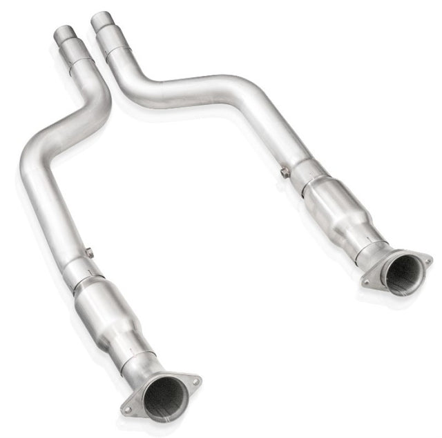 Stainless Works 15-21 Dodge Challenger/Charger 6.2L/6.4L High-Flow Catted Midpipe Kit 3in Stainless Works Connecting Pipes  AXOPROS