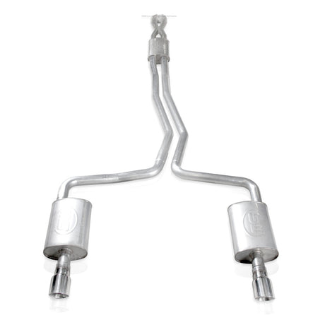 Stainless Works 2010-18 Ford Taurus SHO V6 2-1/2in Catback Chambered Mufflers X-Pipe Stainless Works Catback  AXOPROS