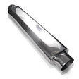 Stainless Works Smooth Oval Muffler - 24in Long 2 1/2in ID Inlets Both Ends Stainless Works Muffler  AXOPROS