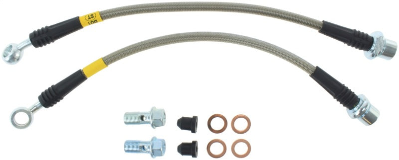 StopTech 00-05 Celica GT-S/05-08 Scion tC Stainless Steel Rear Brake Lines Stoptech Brake Line Kits  AXOPROS