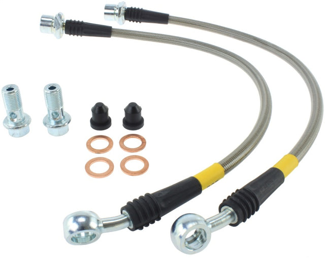 StopTech 00-05 Lexus IS300 / 02-08 SC430 Front Stainless Steel Brake Lines Stoptech Brake Line Kits  AXOPROS