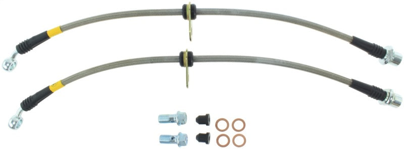 StopTech 00-05 Toyota MR2 Spyder Rear Stainless Steel Brake Lines Stoptech Brake Line Kits  AXOPROS
