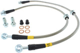 StopTech 00-06 Nissan Sentra SE-R Stainless Steel Rear Brake Lines Stoptech Brake Line Kits  AXOPROS