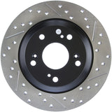 StopTech 00-09 S2000 Slotted & Drilled Left Rear Rotor Stoptech Brake Rotors - Slot & Drilled  AXOPROS