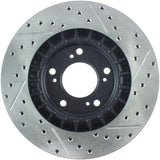 StopTech 00-09 S2000 Slotted & Drilled Right Front Rotor Stoptech Brake Rotors - Slot & Drilled  AXOPROS