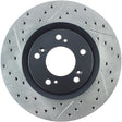 StopTech 00-09 S2000 Slotted & Drilled Right Front Rotor Stoptech Brake Rotors - Slot & Drilled  AXOPROS