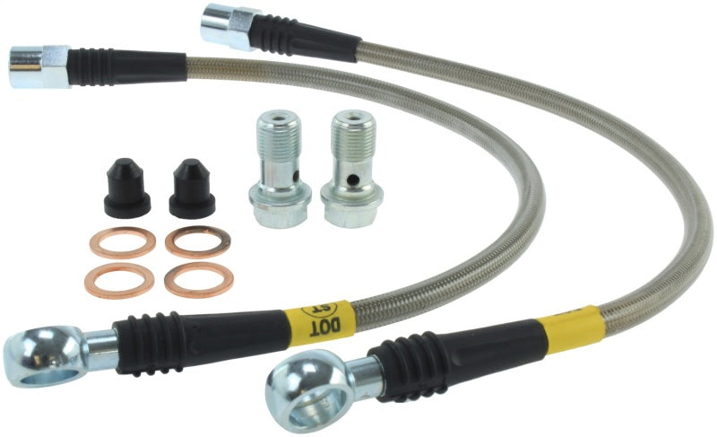 StopTech 01-05 Audi Allroad Rear Stainless Steel Brake Line Kit Stoptech Brake Line Kits  AXOPROS