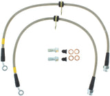 StopTech 02-05 Honda Civic Stainless Steel Front Brake Line Kit Stoptech Brake Line Kits  AXOPROS