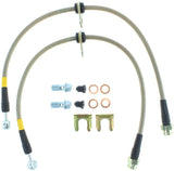StopTech 02-05 WRX Stainless Steel Front Brake Lines Stoptech Brake Line Kits  AXOPROS