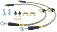 StopTech 02-05 WRX Stainless Steel Front Brake Lines Stoptech Brake Line Kits  AXOPROS