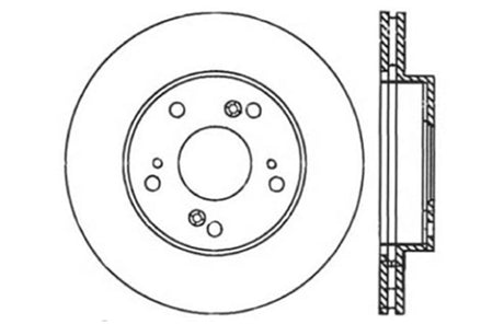 StopTech 02-06 Acura RSX Slotted & Drilled Right Front Rotor Stoptech Brake Rotors - Slot & Drilled  AXOPROS