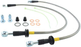StopTech 02-06 Mini & Mini S Stainless Steel Front Brake Line Kit Stoptech Brake Line Kits  AXOPROS