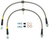 StopTech 02-12 Toyota Camry Coupe/Sedan / 04-08 Solara Front Stainless Steel Brake Lines Stoptech Brake Line Kits  AXOPROS