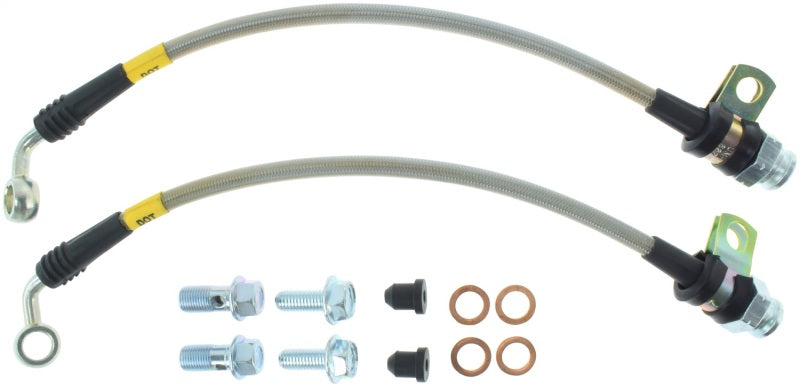 StopTech 03-07 Infiniti FX35/45 Rear Stainless Steel Brake Lines Stoptech Brake Line Kits  AXOPROS