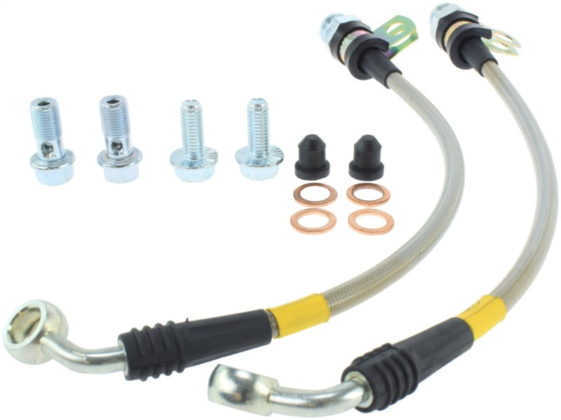 StopTech 03-07 Infiniti FX35/45 Rear Stainless Steel Brake Lines Stoptech Brake Line Kits  AXOPROS