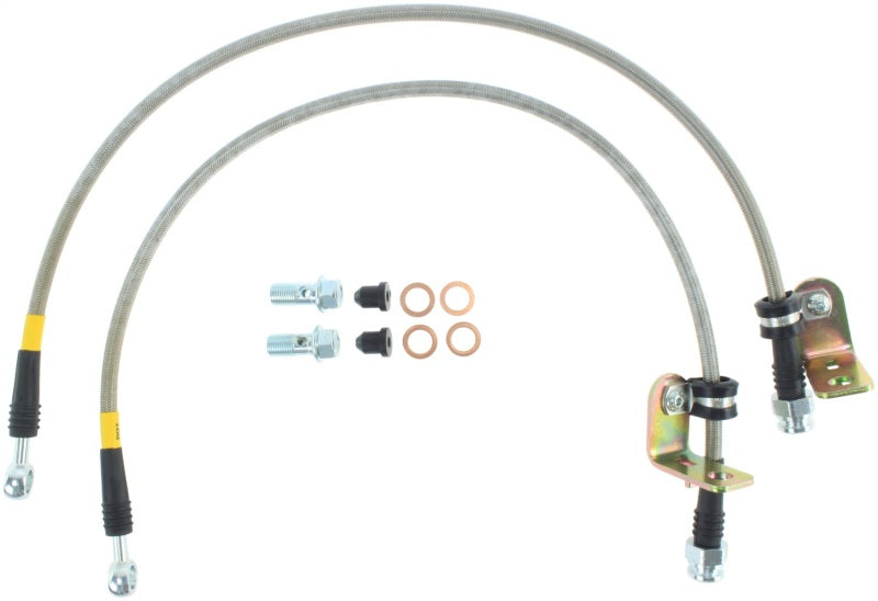 StopTech 03-08 Hyundai Tiburon Front Stainless Steel Brake Lines Stoptech Brake Line Kits  AXOPROS