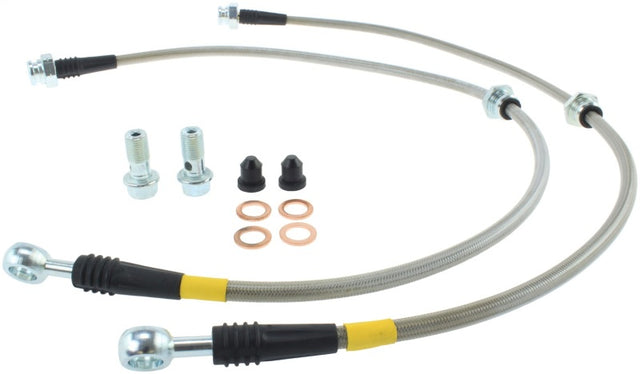StopTech 03-08 Infiniti FX35/FX45/FX50 Stainless Steel Front Brake Lines Stoptech Brake Line Kits  AXOPROS