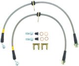 StopTech 04-07 STi & 06-07 WRX Stainless Steel Front Brake Lines Stoptech Brake Line Kits  AXOPROS