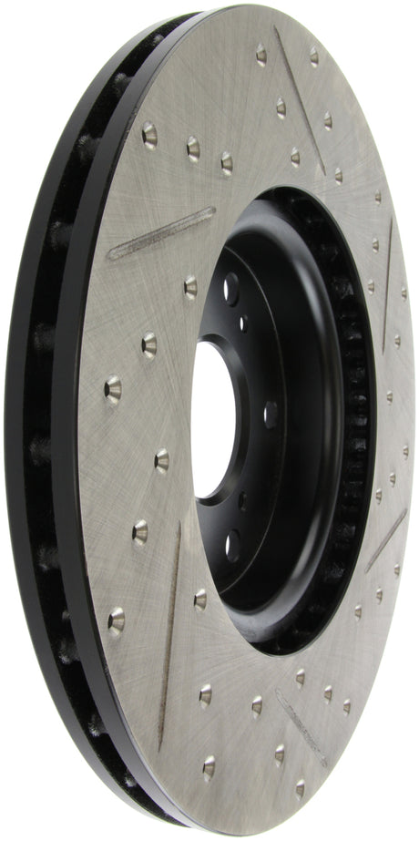 StopTech 04-08 Acura TL (Brembo Caliber) SportStop Slotted & Drilled Right Front Rotor Stoptech Brake Rotors - Slot & Drilled  AXOPROS