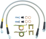 StopTech 04-08 Cadillac STS / 05-08 14-15 Chevrolet Corvette Stainless Steel Rear Brake Lines Stoptech Brake Line Kits  AXOPROS