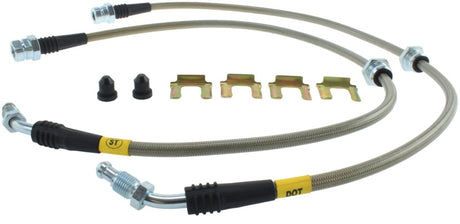 StopTech 04 VW Golf R32 AWD Front Stainless Steel Brake Line Kit Stoptech Brake Line Kits  AXOPROS
