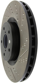 StopTech 05-10 Subaru Impreza WRX/STi Slotted & Drilled Left Front Rotor Stoptech Brake Rotors - Slot & Drilled  AXOPROS