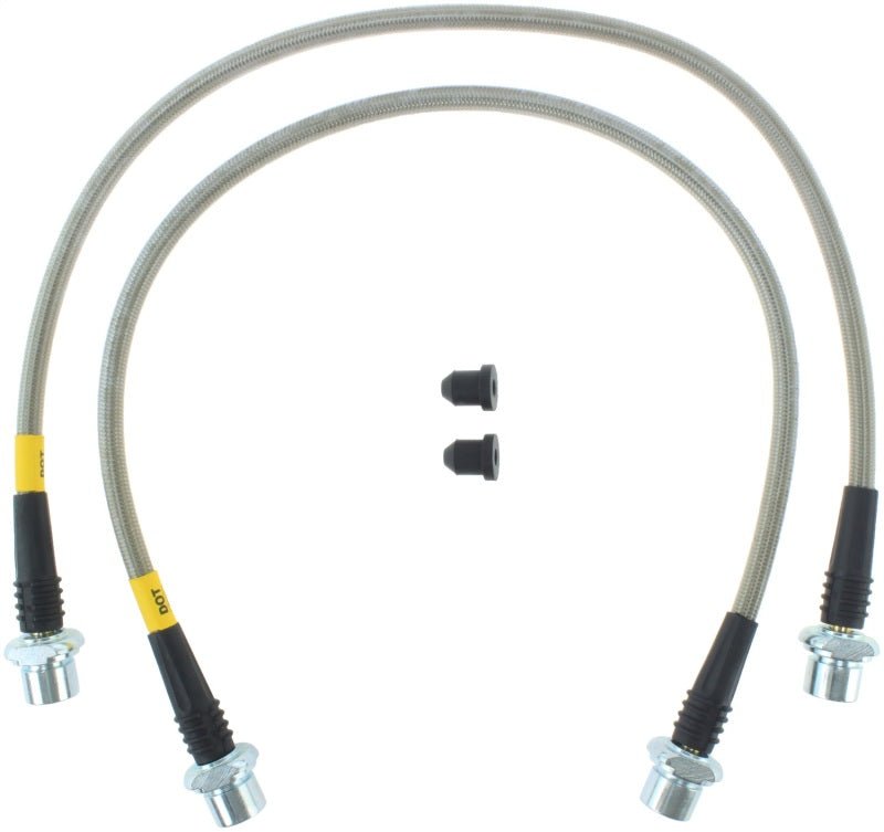 StopTech 05-17 Toyota Tacoma Stainless Steel Rear Brake Line Kit Stoptech Brake Line Kits  AXOPROS