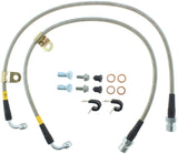 StopTech 05 Chrysler 300C 5.7L V8 w/ Vented Rear Disc Stainless Steel Front Brake Lines Stoptech Brake Line Kits  AXOPROS