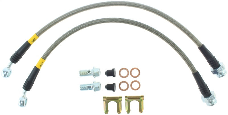 StopTech 06-09 Pontiac Solstice Stainless Steel Rear Brake Line Kit Stoptech Brake Line Kits  AXOPROS