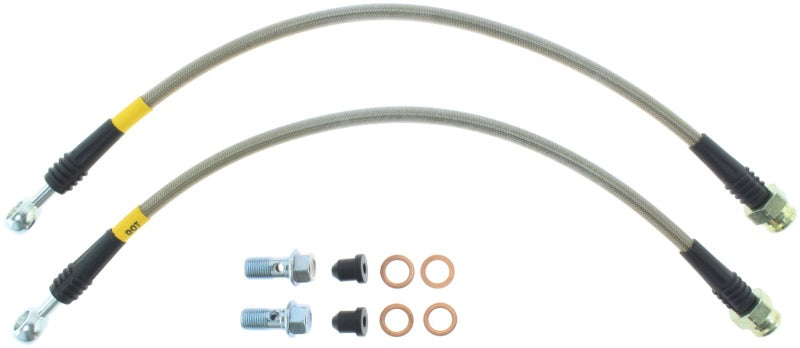 StopTech 06-10 Chevrolet Corvette Z06 Stainless Steel Rear Brake Lines Stoptech Brake Line Kits  AXOPROS