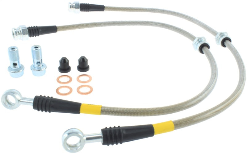 StopTech 06-12 Mitsubishi Eclipse Stainless Steel Front Brake Lines Stoptech Brake Line Kits  AXOPROS