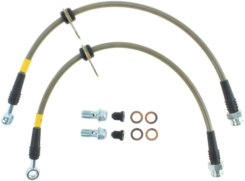 StopTech 06-12 Mitsubishi Eclipse Stainless Steel Rear Brake Lines Stoptech Brake Line Kits  AXOPROS