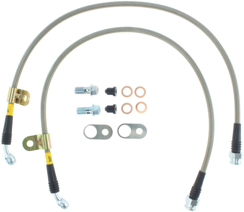 StopTech 06-15 Mazda Miata Stainless Steel Front Brake Line Kit for 4300 Stoptech Brake Line Kits  AXOPROS
