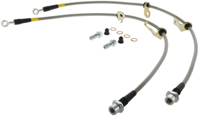 StopTech 06-17 Lexus HS250h / Toyota RAV4 Stainless Steel Front Brake Lines Stoptech Brake Line Kits  AXOPROS